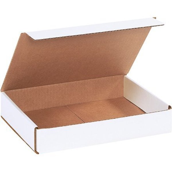 Box Packaging Corrugated Mailers, 11"L x 8"W x 2"H, White M1182R